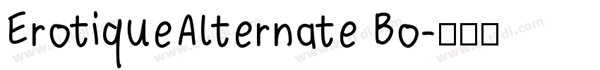 ErotiqueAlternate Bo字体转换